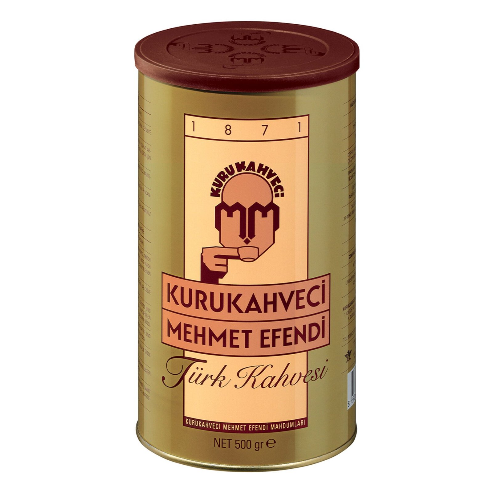 Turk-kahve Café turc Mehmet Efendi 500 g en boîte métallique