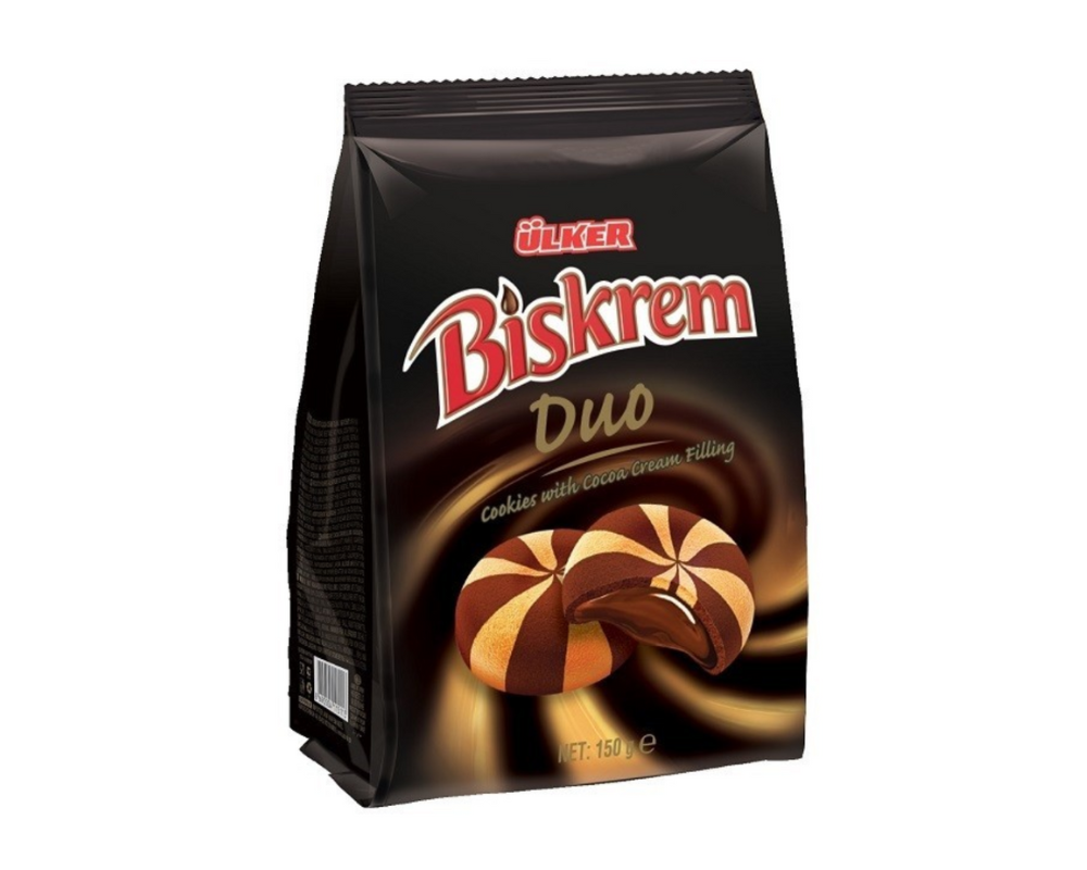 Başlıksız Tasarım(6) Ülker Biskrem Duo 150 g - Kakaolu Kremalı Bisküvi - Görsel 1