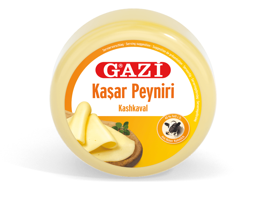 fromage-kasar-peyniri-gazi-kashkaval Fromage Kaşar GAZİ – Kashkaval Turc Doux – 800gr – Image 1